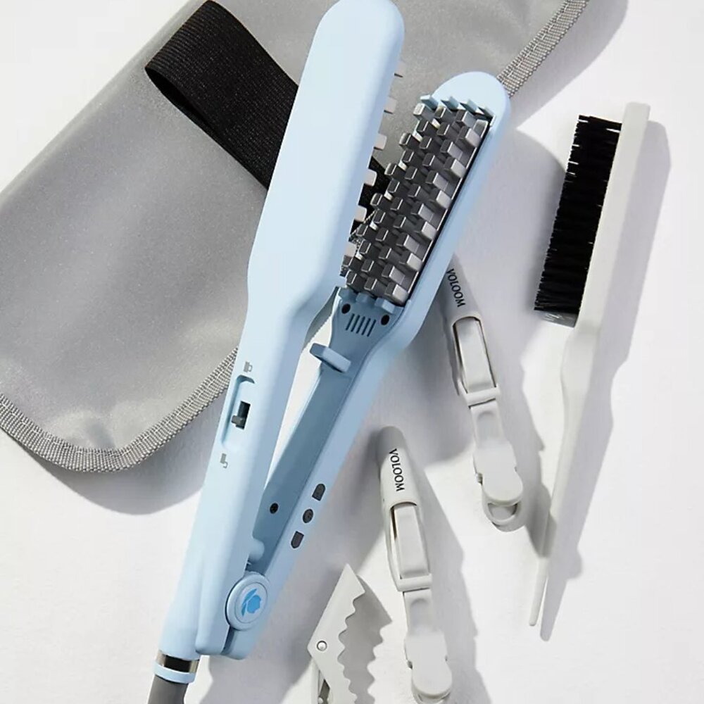 Light Blue Hair Styling Tool Set